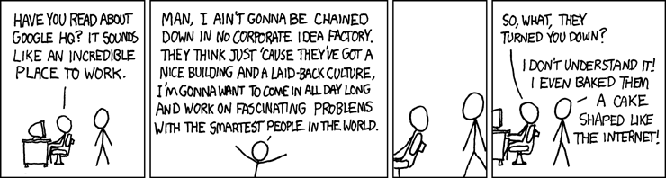 https://xkcd.com/192/ Working for google comic